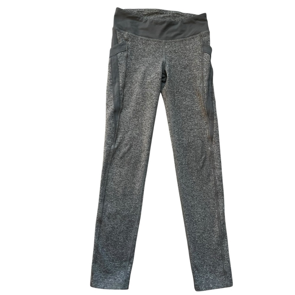Ivivva Charcoal Gray Kids Leggings 7 - Picture 1 of 6